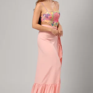 Suntouch Francesca solid cover up pink