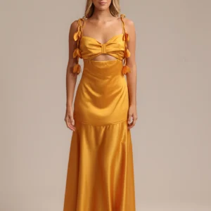 Suntouch Perla long dress gold