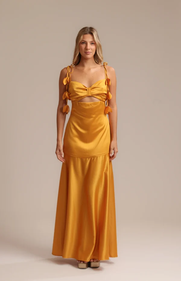 Suntouch Perla long dress gold
