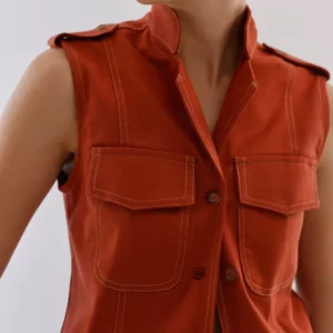 Pompousa Blusa Malia Ladrillo