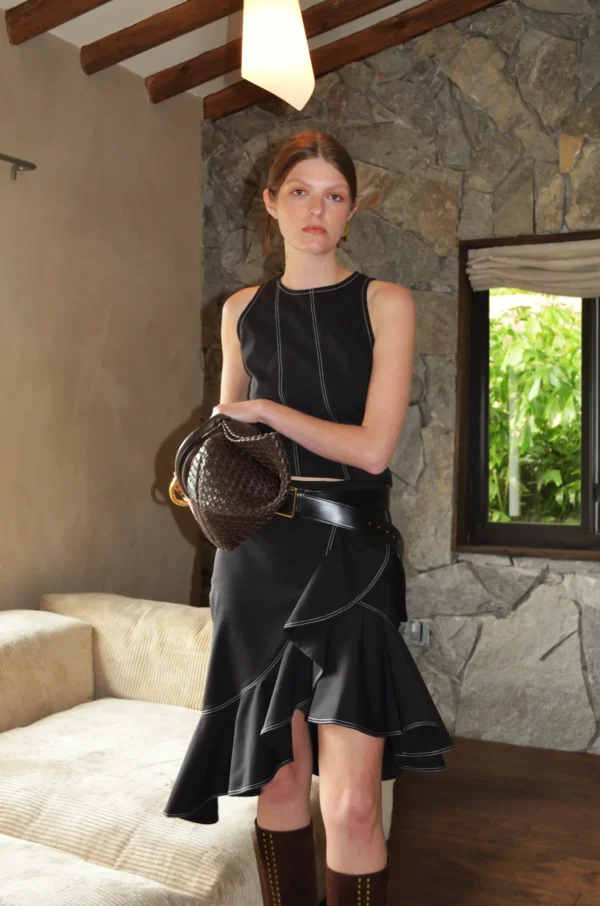 Angela Jaramillo Blusa Civaria negro