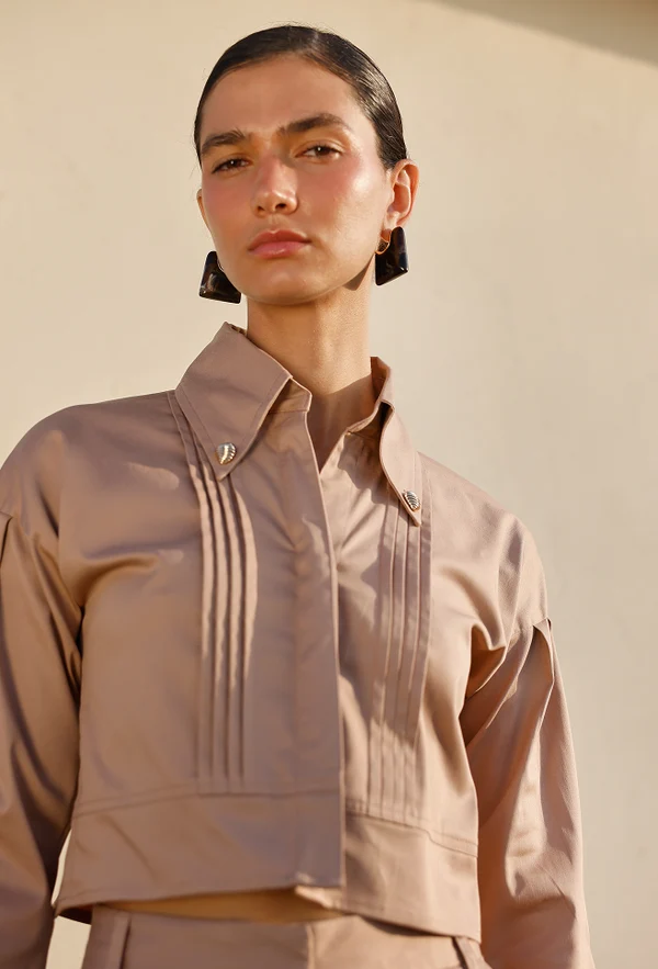Pompousa Camisa Alina camel
